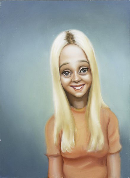 Matthew Draper (British, b. 1973) Five works of ar: Matthew Draper (British, b. 1973) Five works of art: Tuesday, 2004; Oil on board; Signed, dated and titled; 12 3/8'' x 9 5/8''; Audrey, 2003; Oil on board, 11 3/4'' x 9 1/2''; Natalie, 2002; Oil on bo