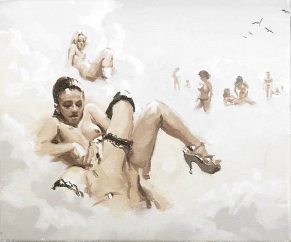Andrew Morrow (Canadian, b. 1973) Untitled, 2010: Andrew Morrow (Canadian, b. 1973) Untitled, 2010; Oil on canvas; Signed and dated; 10'' x 12''; Provenance: Edward Day Gallery, Toronto (label on verso); Private Collection
