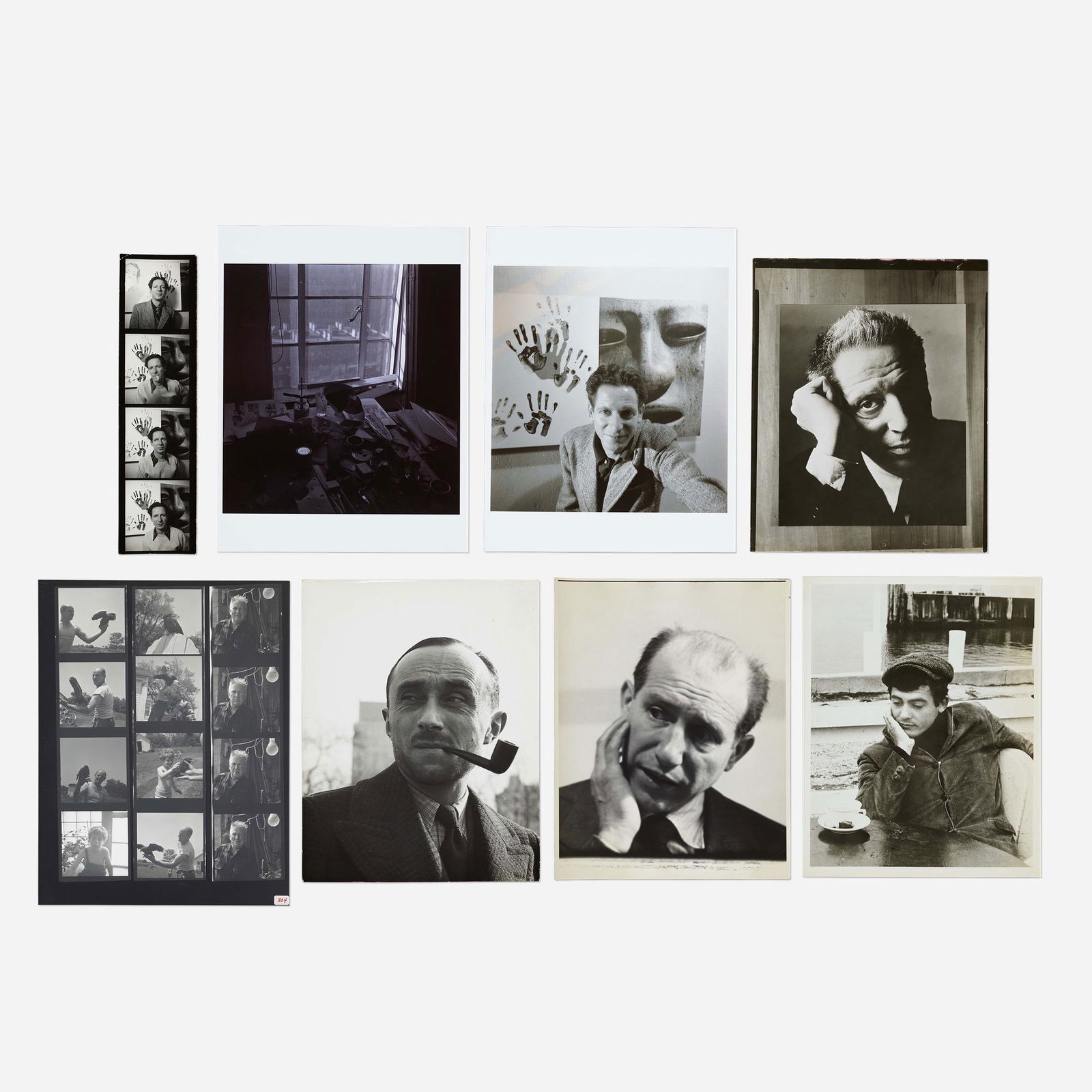 Herbert Matter, Eight Photographs: Herbert Matter Eight Photographs gelatin silver print, digital inkjet print 10.125 h × 2.75 w in (26 × 7 cm) 11 h × 8.5 w in (28 × 22 cm) Includes photographs of Alberto G