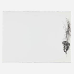 Alan Saret, Pressure of the Void Cast-In: Alan Saret Pressure of the Void Cast-In 1983 graphite on paper 22.5 h × 30 w in (57 × 76 cm) Signed, titled and inscribed to verso 'Pressure of the Void Cast-In Alan Saret 1983 Dec 25