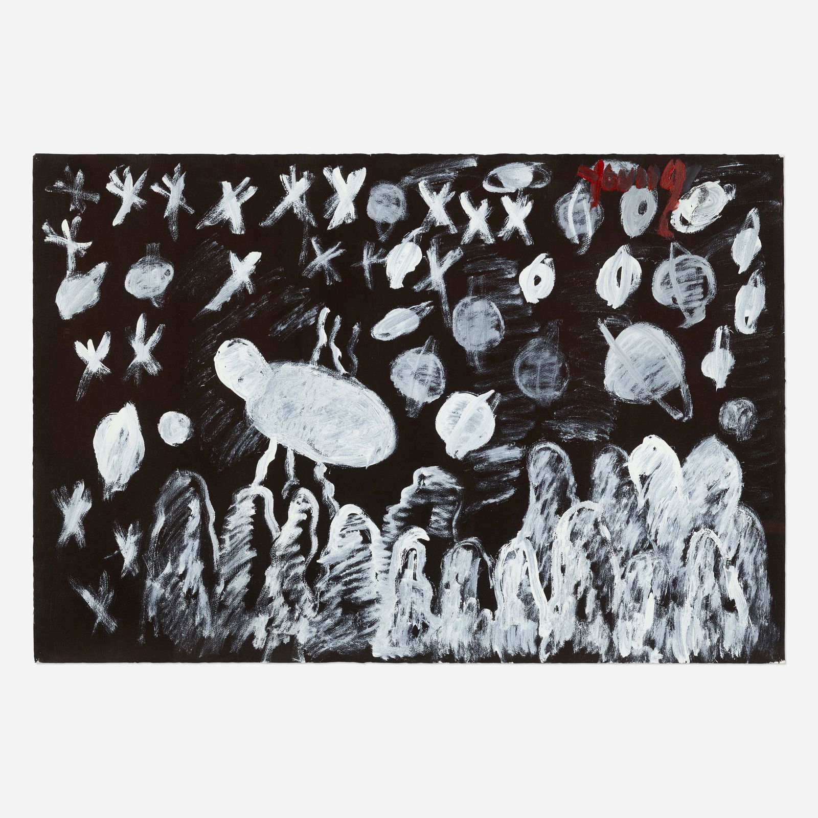 Purvis Young, Landscape with Planets and Stars (1 of 4)