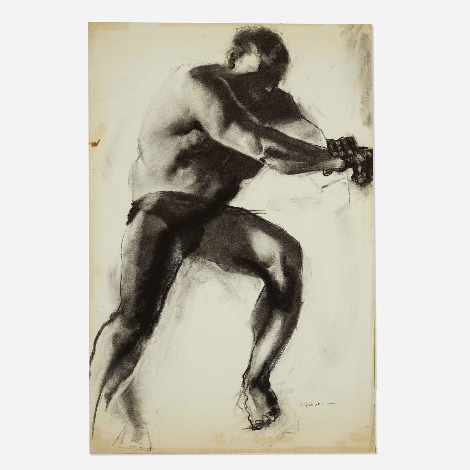 John R. Grabach, Seated Male Figure (1 of 3)
