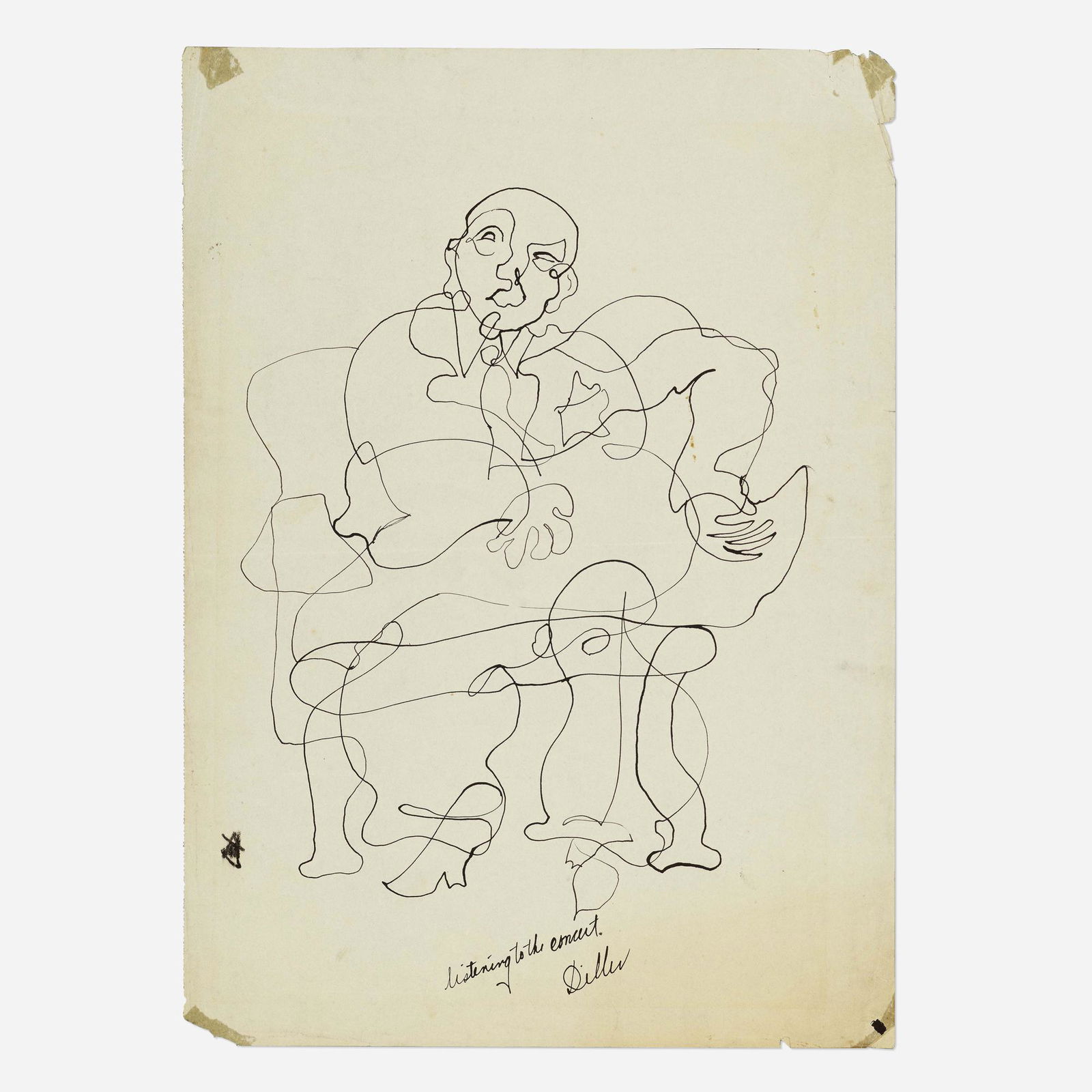 Burgoyne Diller, Listening to the Concert (1 of 3)