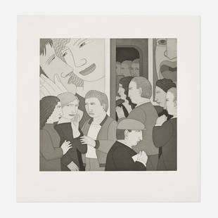 Andrew Stevovich, At the Movies: Andrew Stevovich At the Movies 1996etching and aquatint image: 17.75 h × 18.375 w in (45 × 47 cm) sheet: 24.875 h × 24.5 w in (63 × 62 cm) Signed, titled, dated and