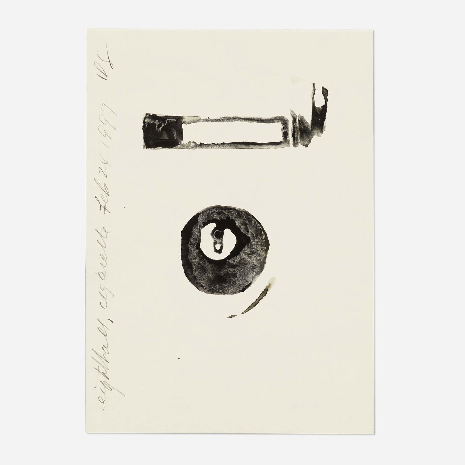 Donald Sultan, Eightball, Cigarette (1 of 3)