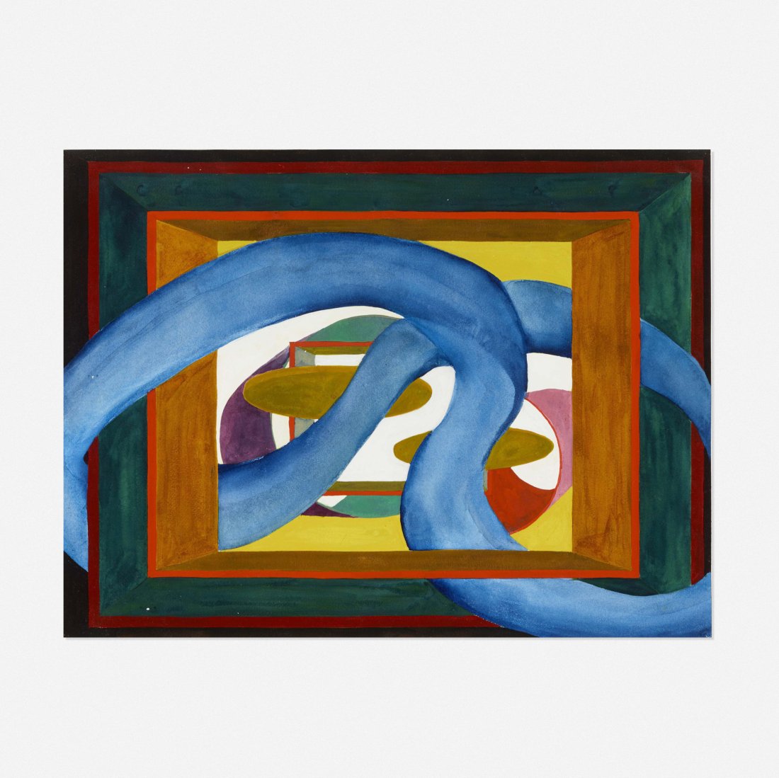 Al Held, Untitled: Al Held Untitled 1989watercolor on paper 18 h Ã— 23.75 w in (46 Ã— 60 cm) Signed and dated to verso 'Al Held 89'. Provenance: Private Collection, Toronto | Private Coll