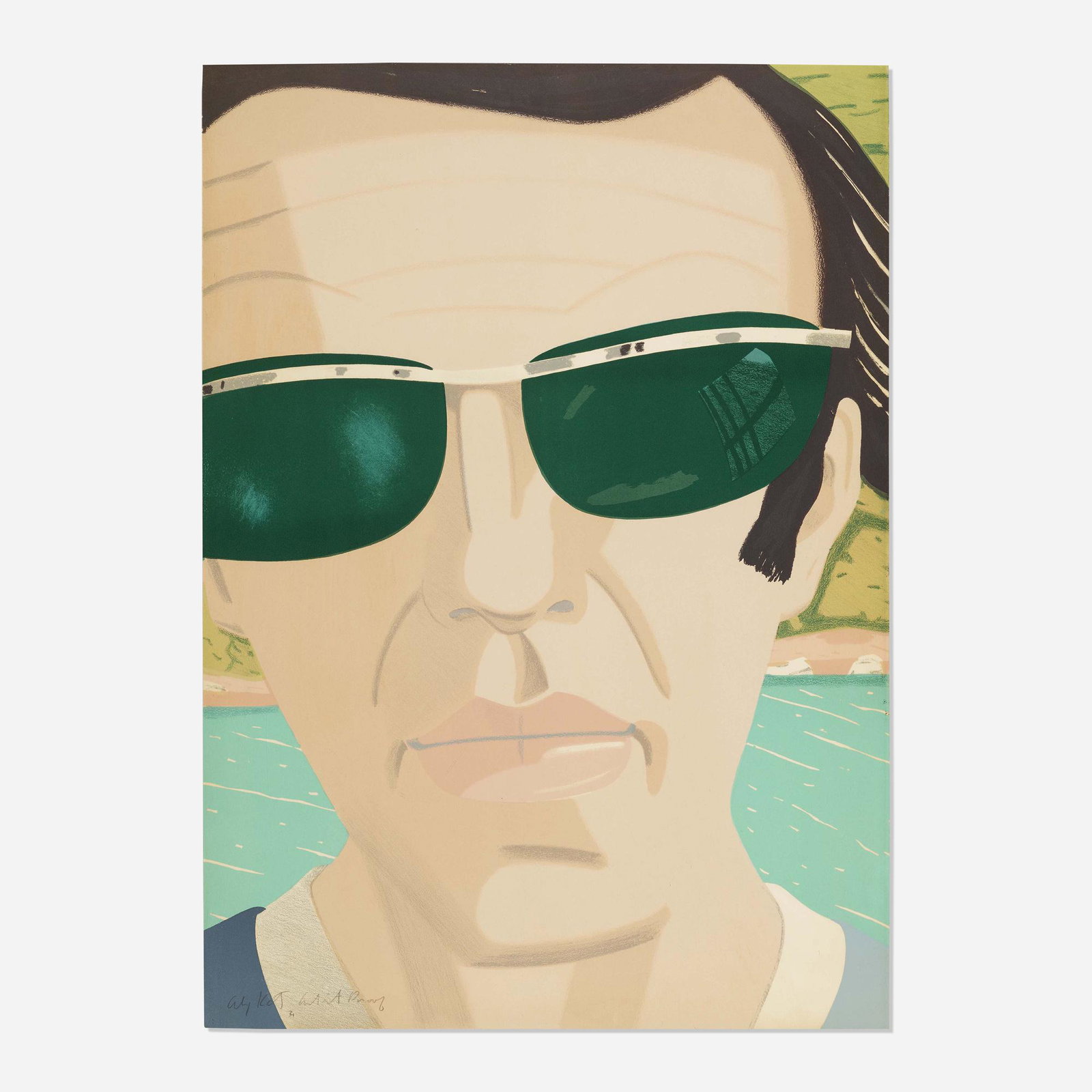 Alex Katz, Self Portrait with Sunglasses (1 of 4)