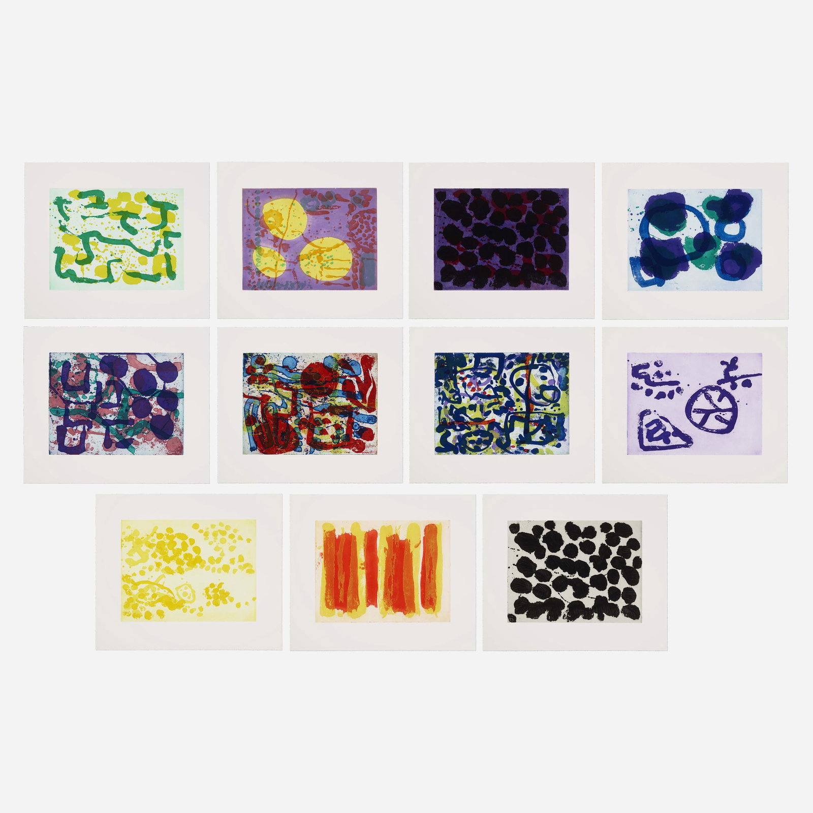 Patrick Heron, Brushwork Series: Patrick Heron Brushwork Series 1999etching and aquatint in colors image: 17.25 h × 22.75 w in (44 × 58 cm) sheet: 26.25 h × 31.25 w in (67 × 79 cm) Signed by the art