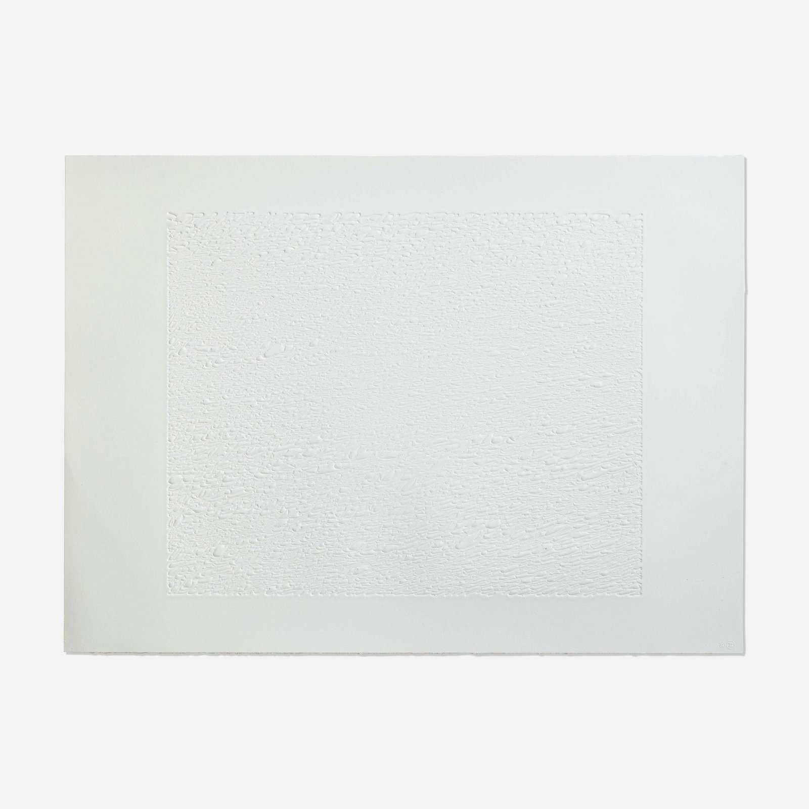 Ann Hamilton, Written (from the MoCA portfolio): Ann Hamilton Written (from the MoCA portfolio) 2000embossed print on Hahnemuhle Copperplate image: 17 h Ã— 20.75 w in (43 Ã— 53 cm) sheet: 22 h Ã— 30 w in (56 Ã— 76 cm) Signed, dated and n