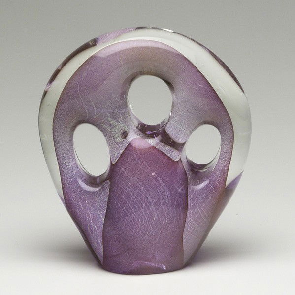 DOMINIC LABINO; Glass sculpture: DOMINIC LABINO; Glass sculpture, Emergence series, 1980; Signed and dated; 6 1/8''