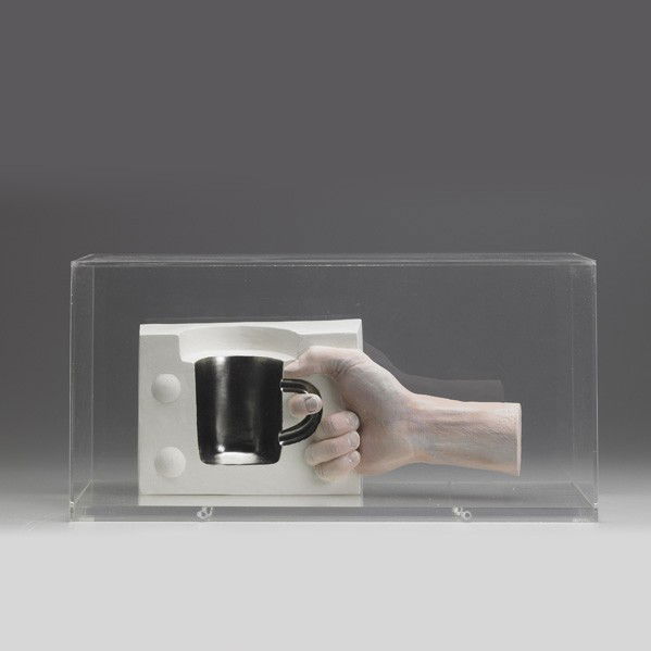 HOWARD KOTTLER; Sculpture: HOWARD KOTTLER; Painted ceramic sculpture; Unsigned; 5 1/4'' x 12''