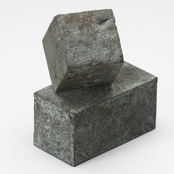 HARRY BERTOIA; Sculpture: HARRY BERTOIA; Sculpture, ''Cube on Cubes,'' USA, 1970s; Bronze; Provenance: Val Bertoia, Bertoia Studio; Unmarked; 5'' x 4'' x 3 1/4''