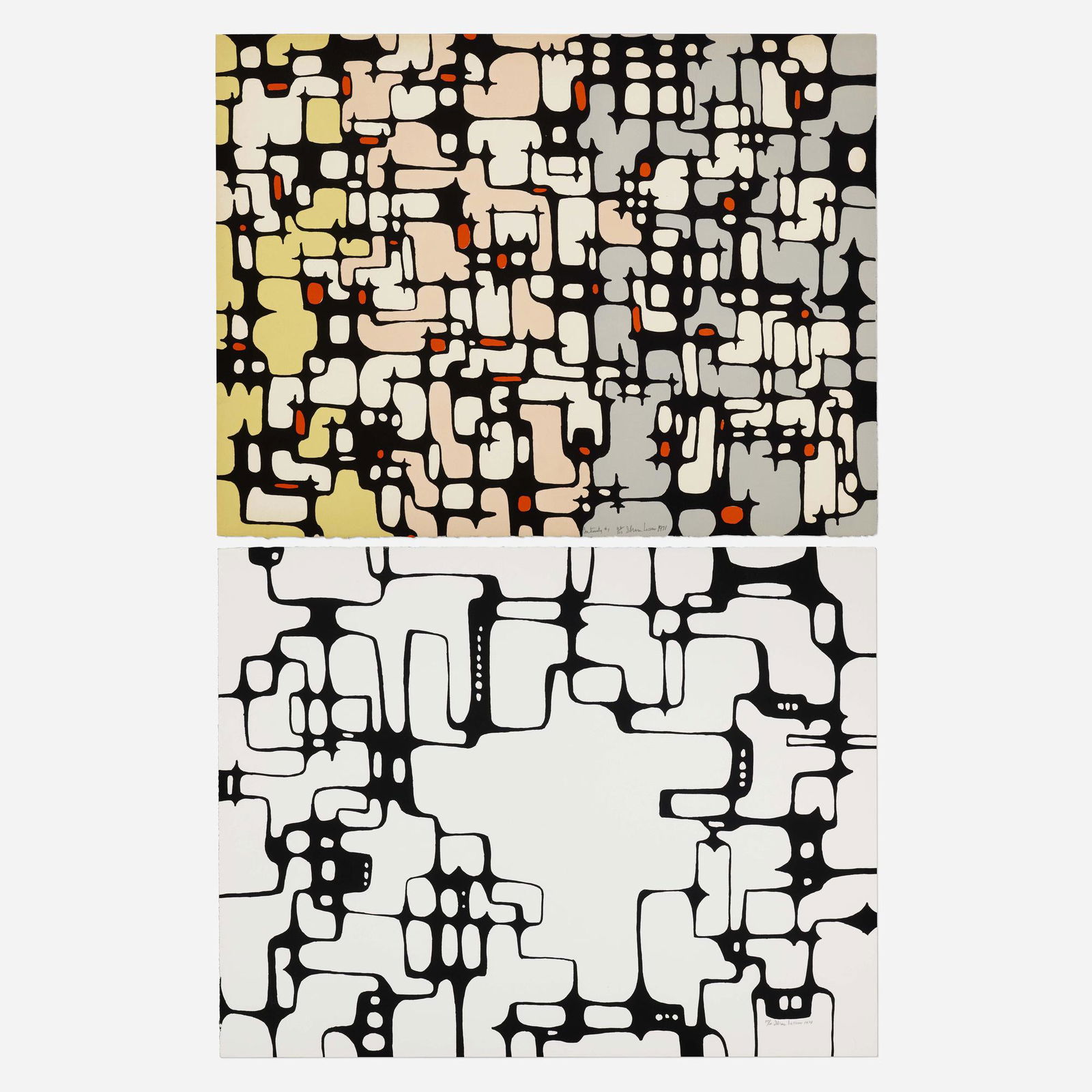 Ibram Lassaw, Untitled; Construction #1 (two works) (1 of 2)