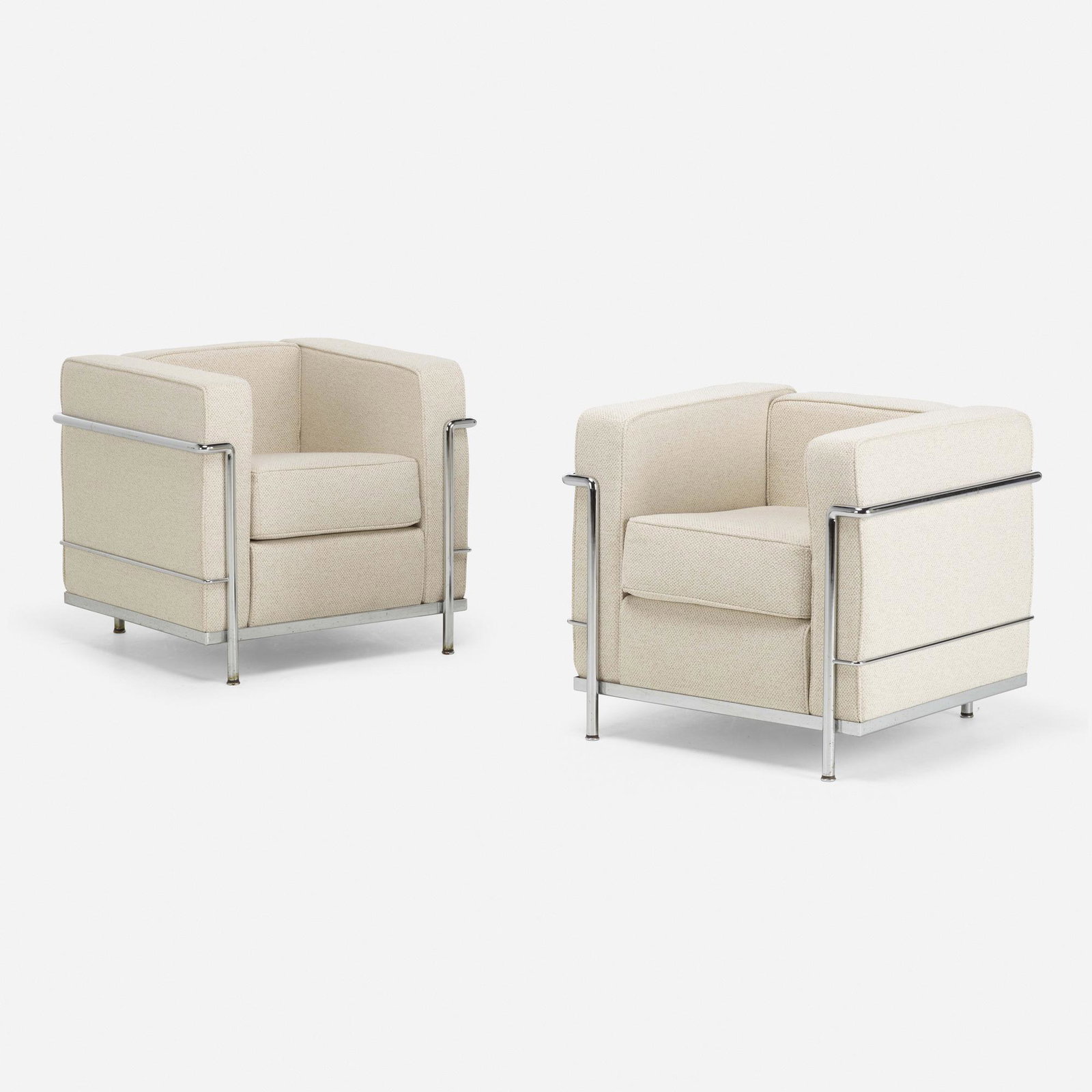 Pierre Jeanneret, LC2 chairs, pair (1 of 2)