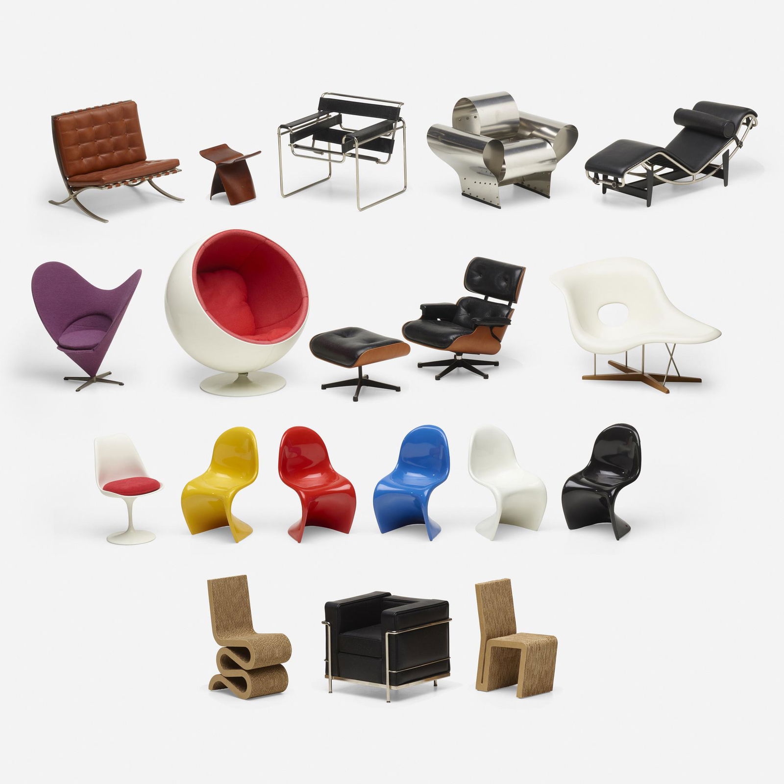 Vitra, Collection of eighteen miniatures (1 of 4)