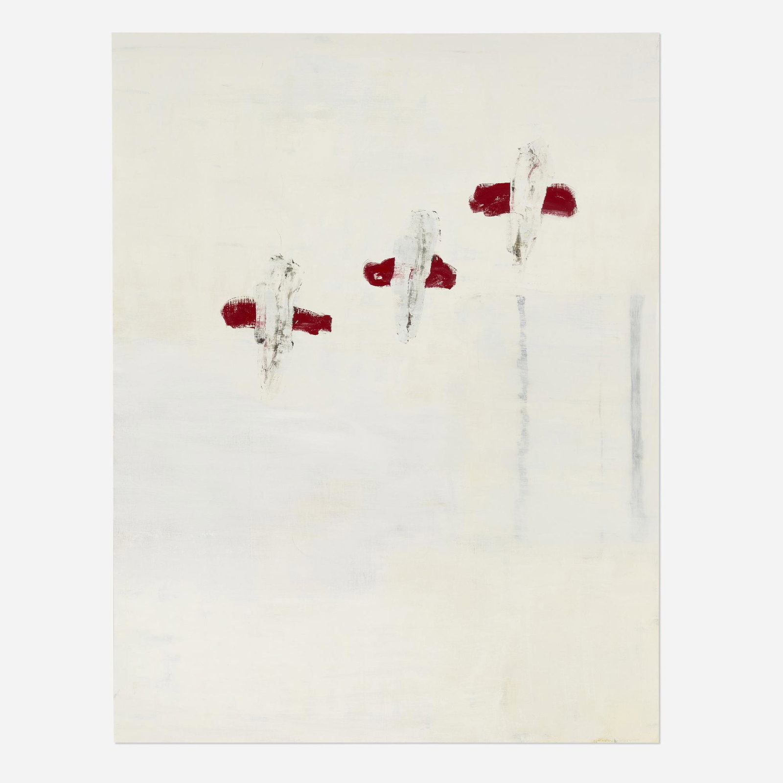 Todd Norsten, Lake Fourteen: Todd Norsten Lake Fourteen 1996 oil on canvas sight: 47.5 h × 36.125 w in (121 × 92 cm) Signed, titled and dated to verso 'Todd Norsten 1996 Lake Fourteen'. This