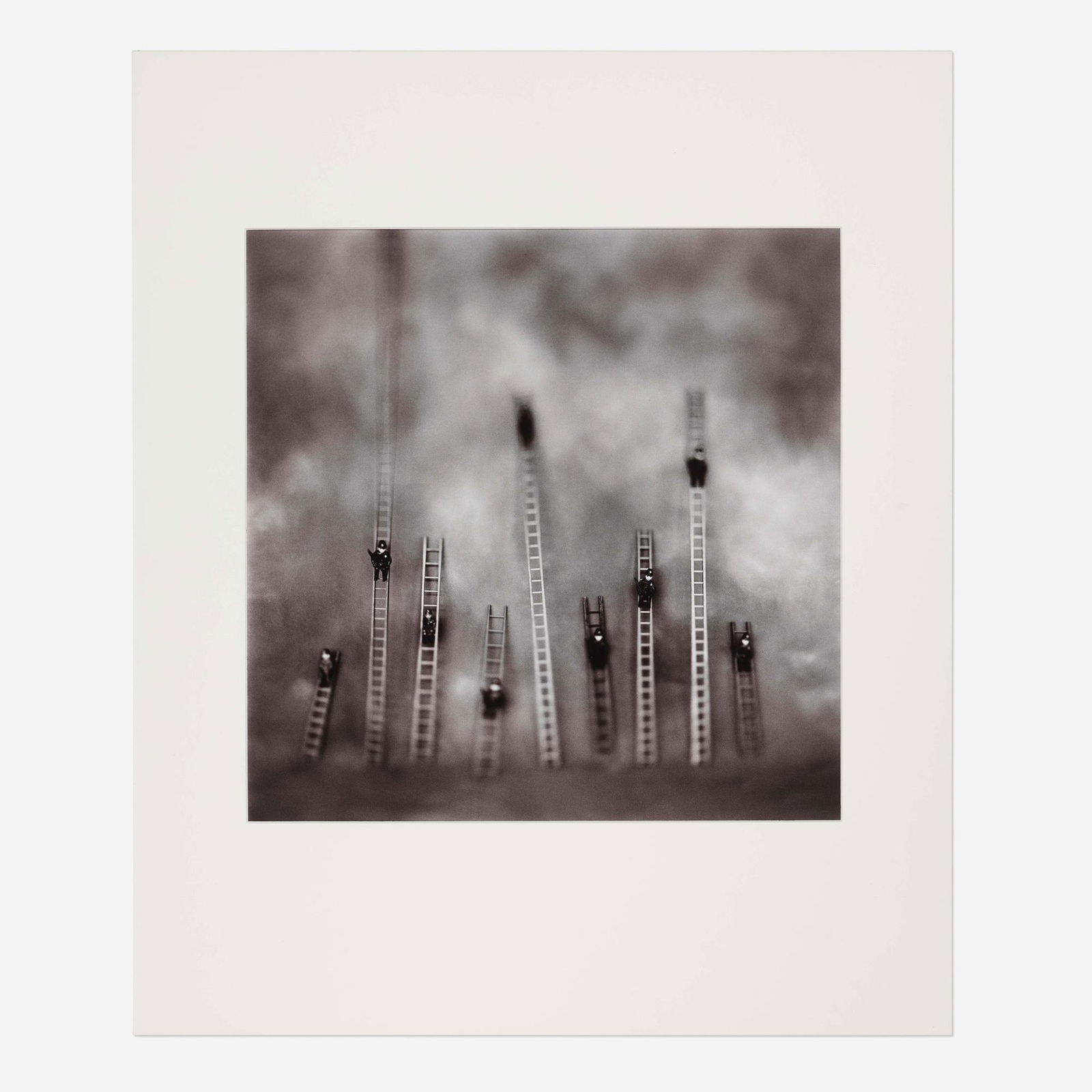 Keith Carter, Cops and Ladders: Keith Carter Cops and Ladders 1997gelatin silver print sheet: 19.875 h × 16 w in (50 × 41 cm) image: 15.25 h × 15.5 w in (39 × 39 cm) Signed, titled, dated, numbered