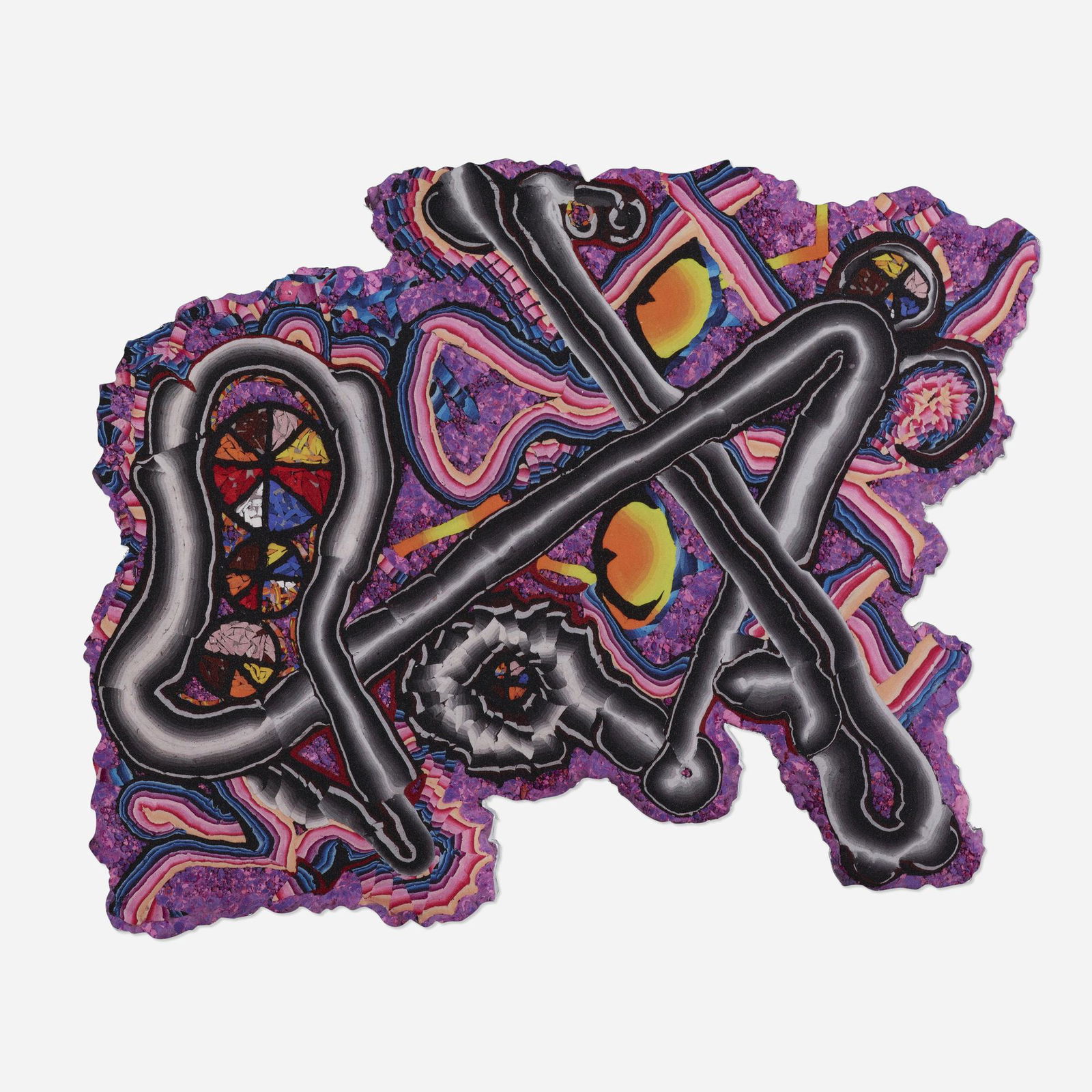 Kerstin Bratsch, Fossil Psychics for Christa: Kerstin Bratsch Fossil Psychics for Christa 2020UV direct print on Sintra board 10 h × 8.5 w in (25 × 22 cm) This work will ship from Rago in Lambertville, New