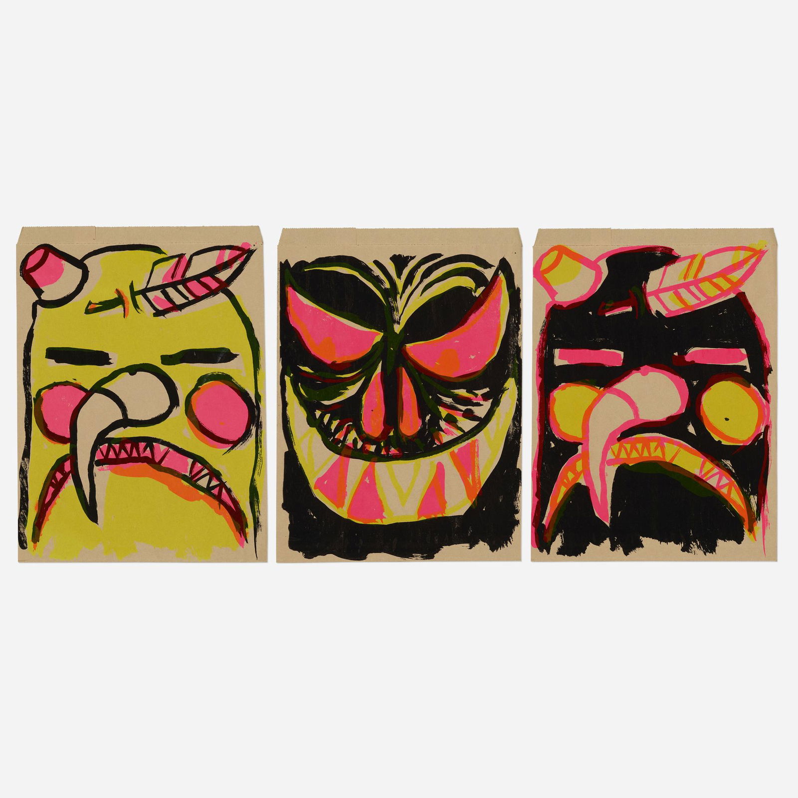 Aaron Curry, Untitled (three works) (1 of 2)