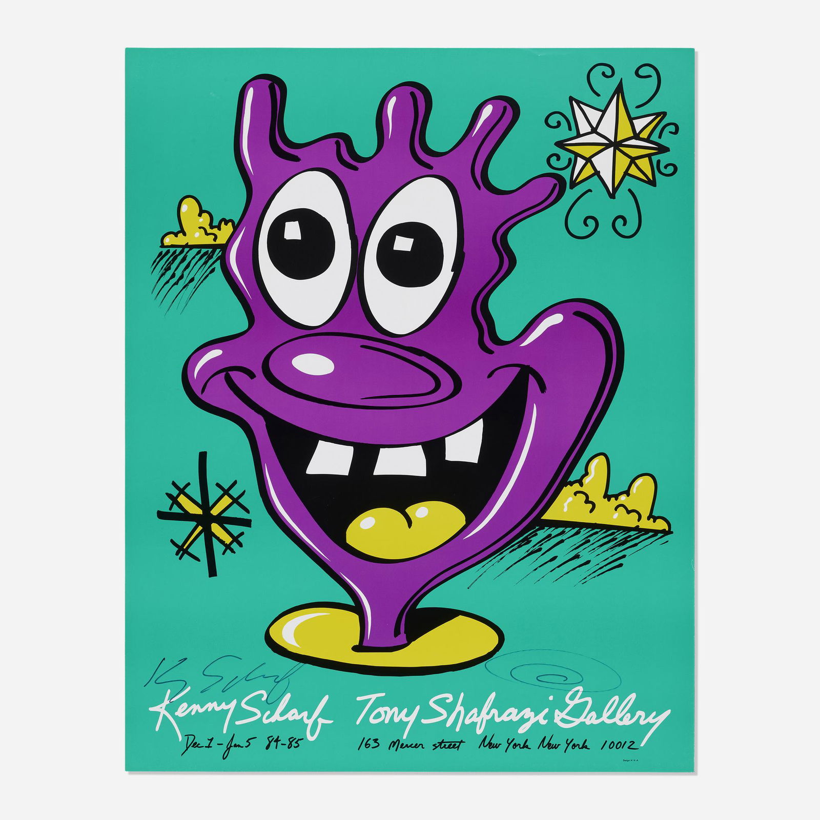 Kenny Scharf, Tony Shafrazi exhibition poster (1 of 3)