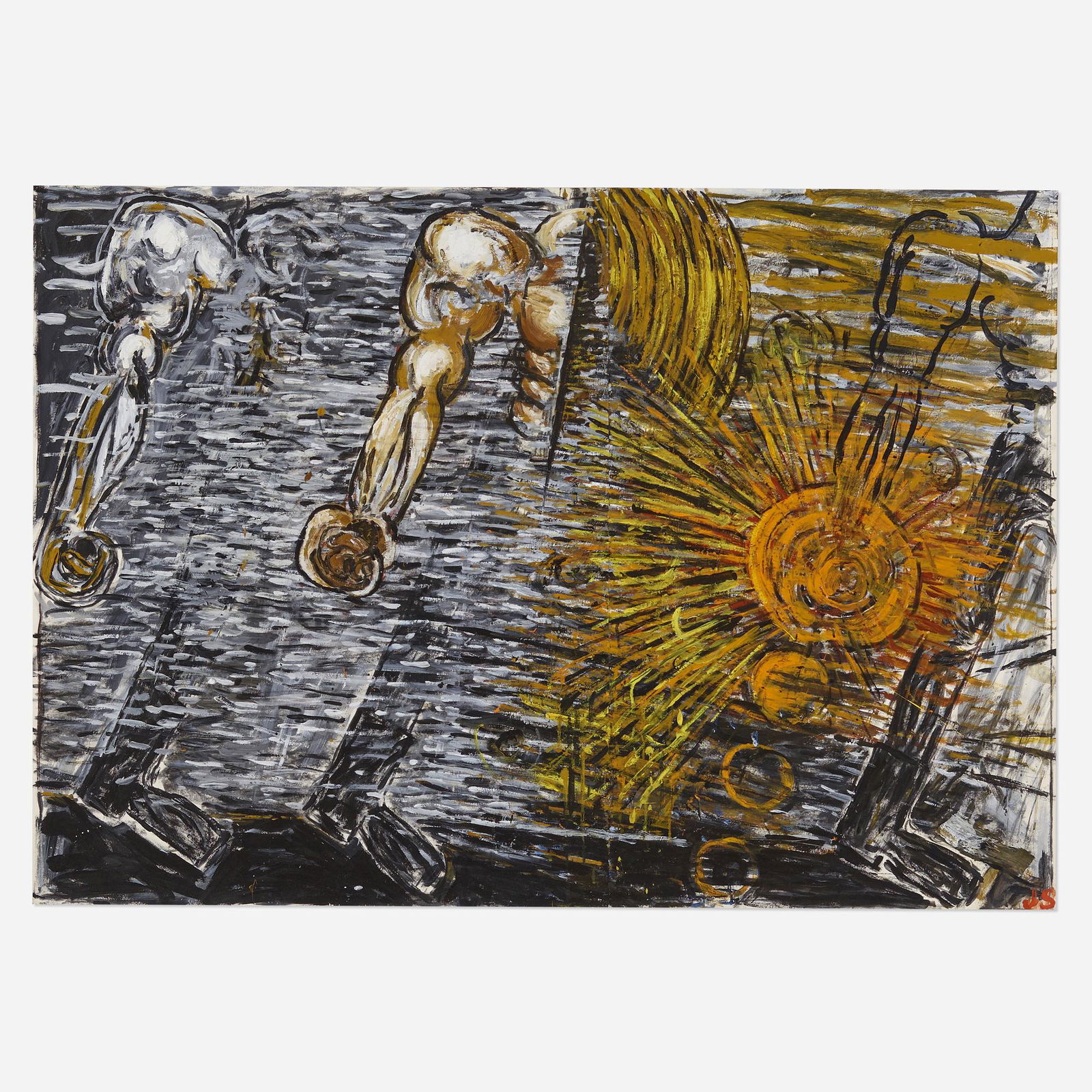 John Sonsini, Triple Figure with Sun (1 of 3)