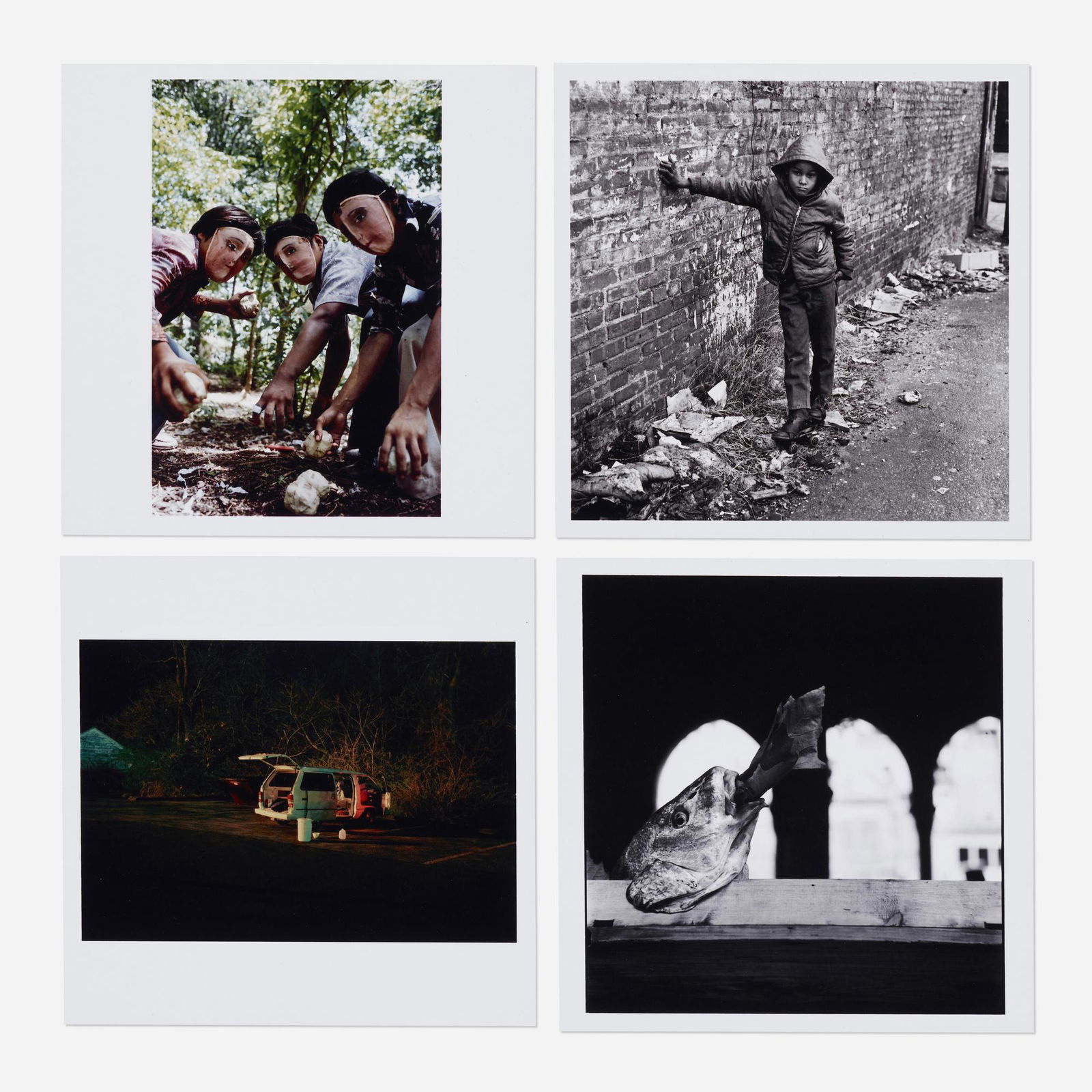 Various Artists, Four works from Magnum Photos: Various Artists Four works from Magnum Photos digital c-print 6 h × 6 w in (15 × 15 cm) Includes: Elliott Erwitt, Venice, Bruce Davidson, East 100th St., New York, Alec