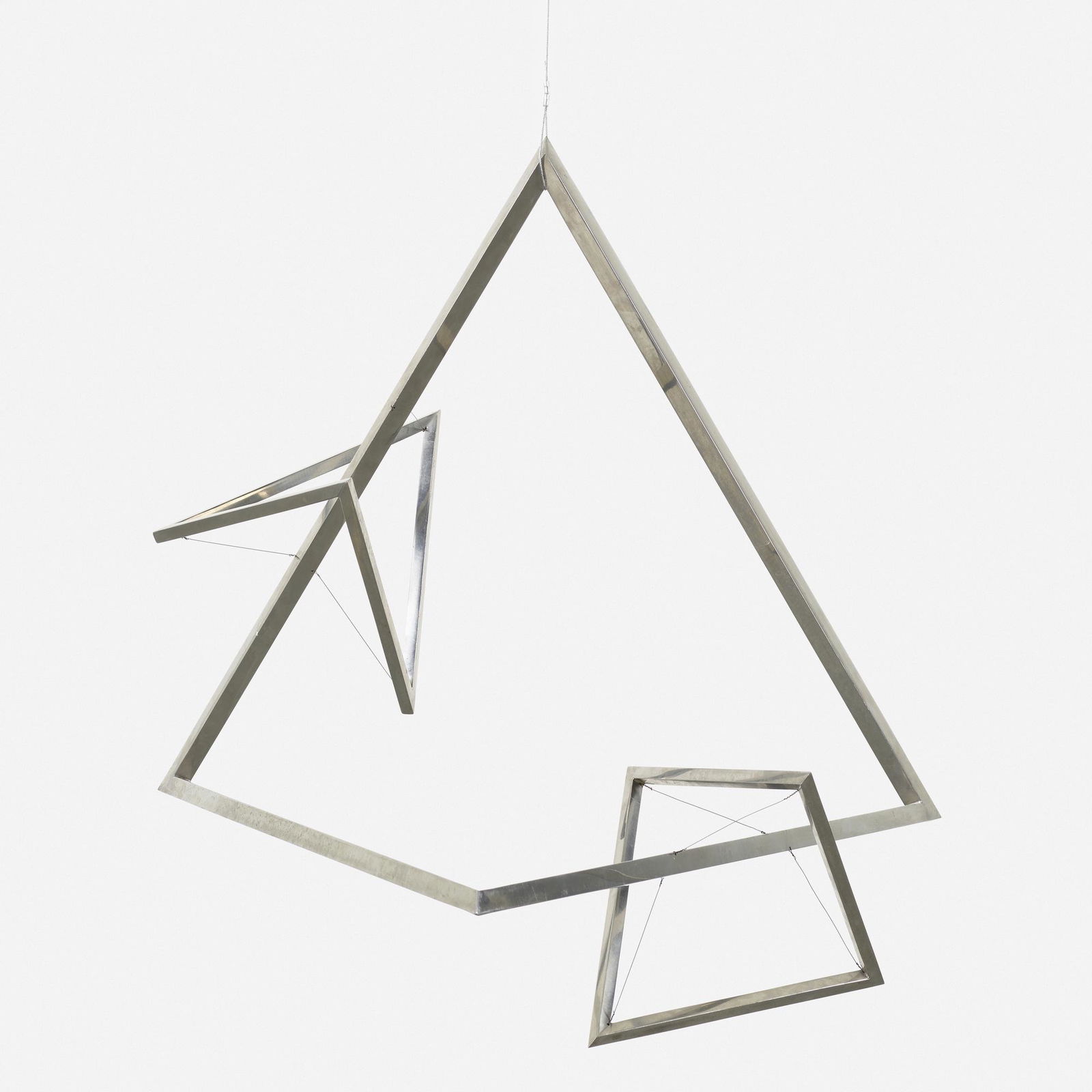 Forrest Myers, Ziggurat & W. & W.W.W.: Forrest Myers Ziggurat & W. & W.W.W. 1965stainless steel, steel wire 25.75 h Ã— 29.5 w Ã— 28 d in (65 Ã— 75 Ã— 71 cm) This work is from the edition of 8 produced by Treitel Gratz, New York