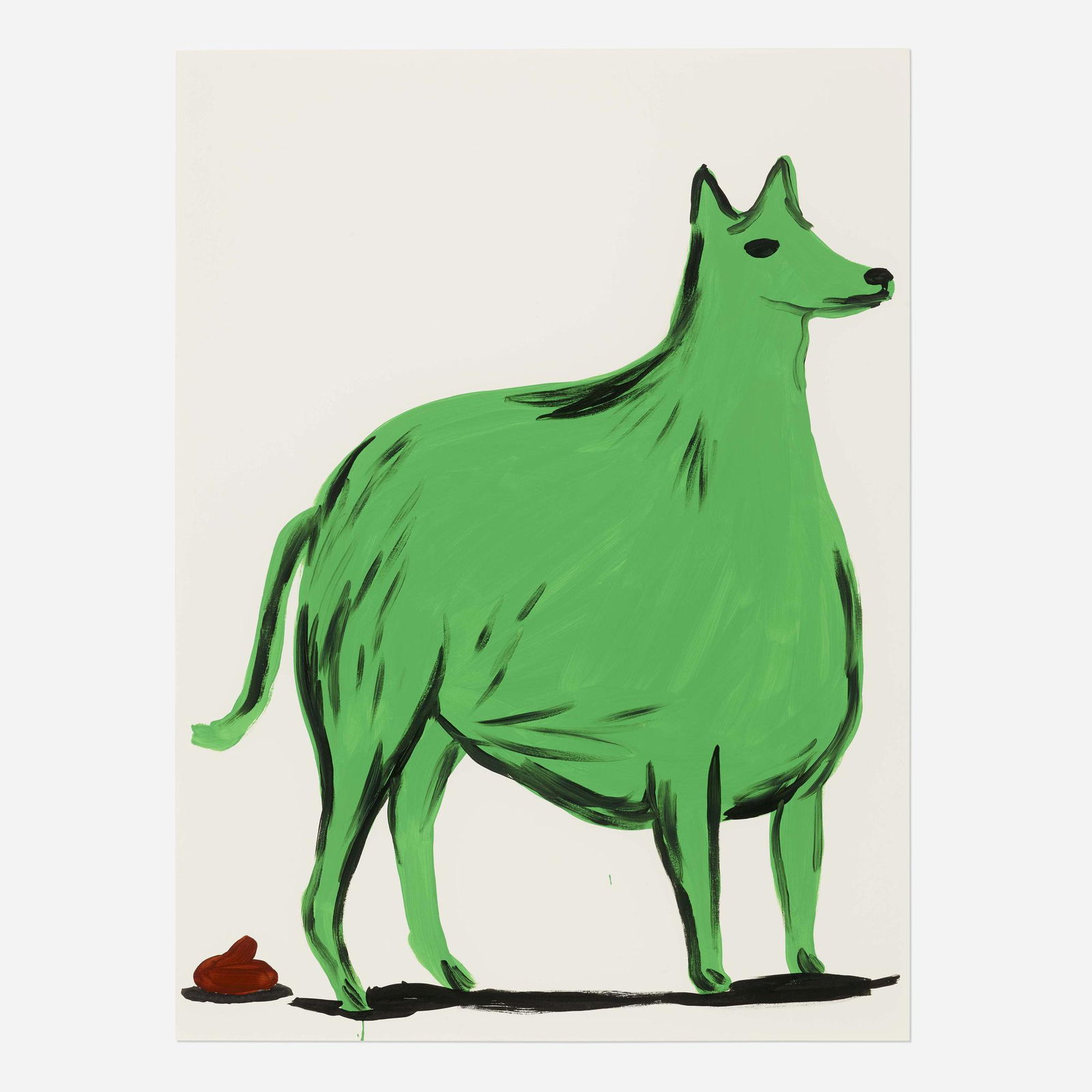 David Shrigley, Untitled: David Shrigley Untitled 2017acrylic on paper 30 h × 22 w in (76 × 56 cm) Signed and dated to verso '2017 DS'. Provenance: Stephen Friedman Gallery, London |