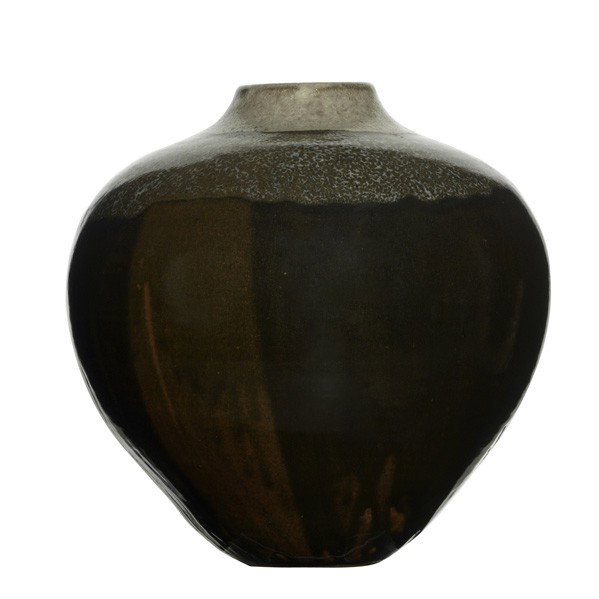 PAUL CHALEFF: PAUL CHALEFF; Bulbous vase; Signed: Paul Chaleff 1980; 14 1/2'' x 14 1/2'' dia.