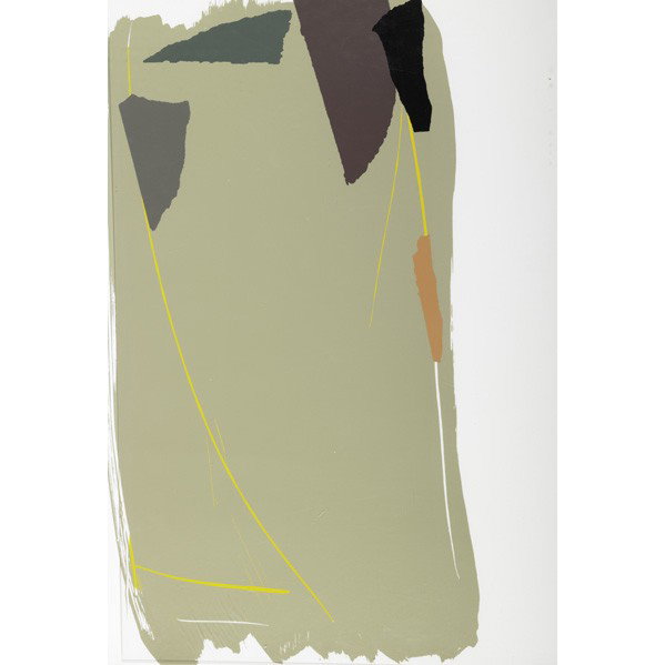 LARRY ZOX (American, 1937-2006): LARRY ZOX (American, 1937-2006); Five screenprints: ''Odon I'', ''Odon II'', ''Grey Sweep II'', ''Green Card Sound'' and ''Sound Cut''; Each signed, titled and numbered; Each: 42'' x 30'' (sheet)