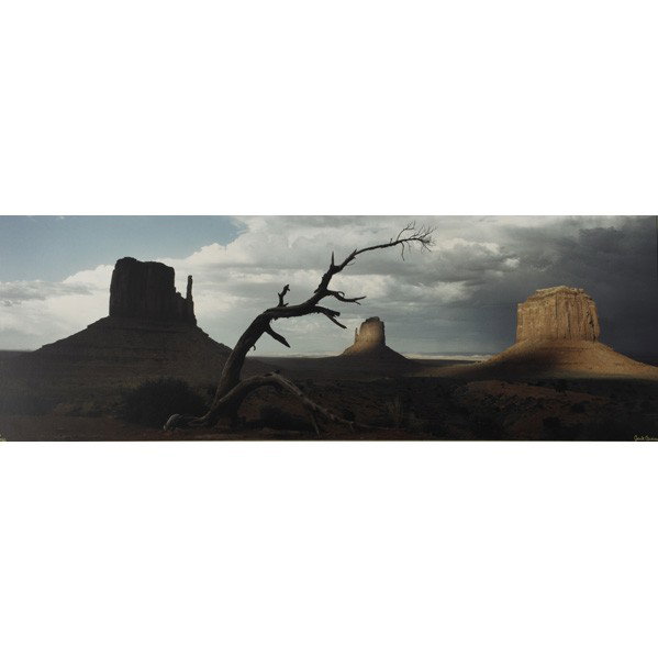 JACK L. ACREY (American, b. 1941): JACK L. ACREY (American, b. 1941); Color photographic print, ''The Storm'', 1988 (framed); Signed and numbered; 17'' x 48''