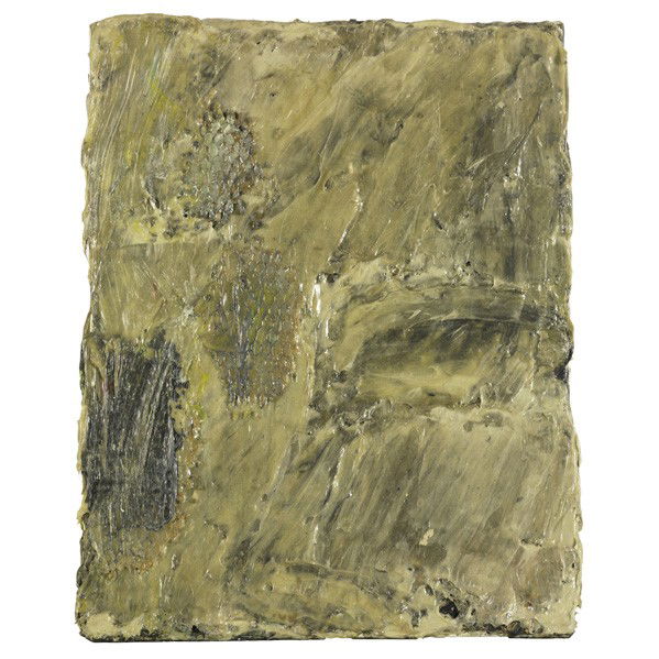 JOHN WALKER (British, b. 1939): JOHN WALKER (British, b. 1939); Acrylic on canvas, untitled, 1972; 18 1/2'' x 14 1/2''; Provenance: Betty Cuningham Gallery, New York (label on verso); Private Collection, New York