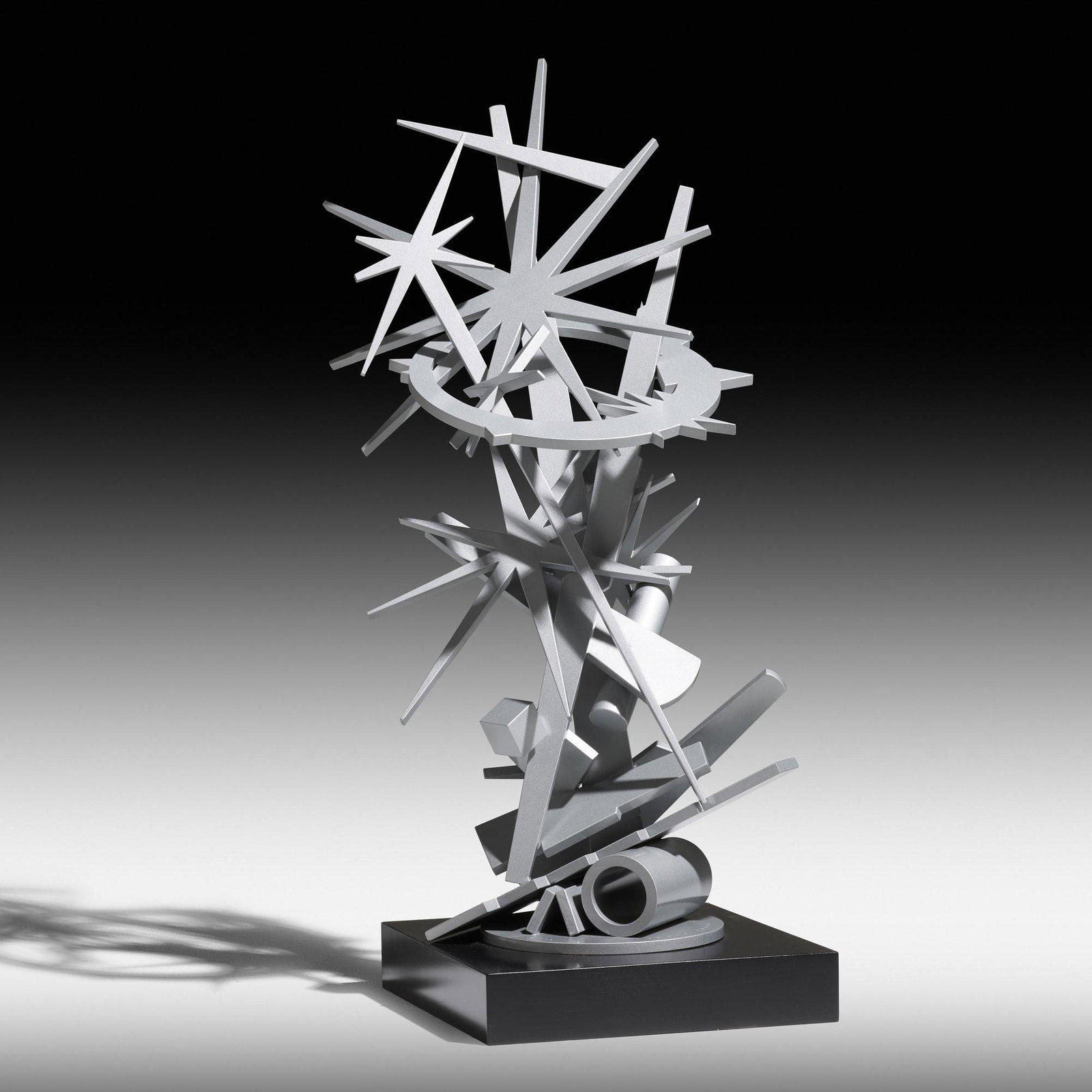 Albert Paley, Star maquette award: Albert Paley Star maquette award USA, 2008formed and fabricated stainless steel, wood 42 h × 15.5 w × 15.5 d in (107 × 39 × 39 cm) The present lot is a working model fo