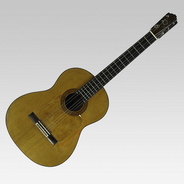 MANUEL REYES FLAMENCO GUITAR: MANUEL REYES FLAMENCO GUITAR; Spruce and cypress, 1962; Signed in pen, label reads ''Manuel Reyes Constructor de Guitarras Don Rodrigo, 17 Cordoba (Espana) Ano 1962''; 39 1/4'' x 14 1/2'' x 4''