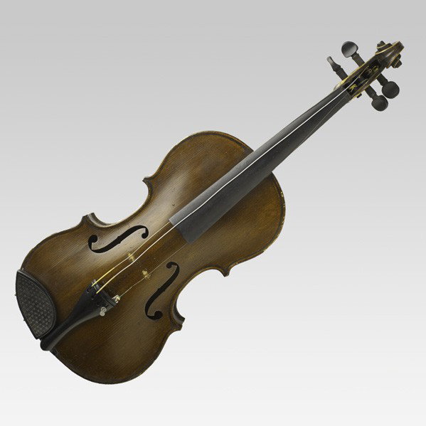 ALBERT AYLOR VIOLIN: ALBERT AYLOR VIOLIN; Signed Albert Aylor Haywood, VA Oct. 1891 no. 10; 23 1/2'' x 6 1/2''