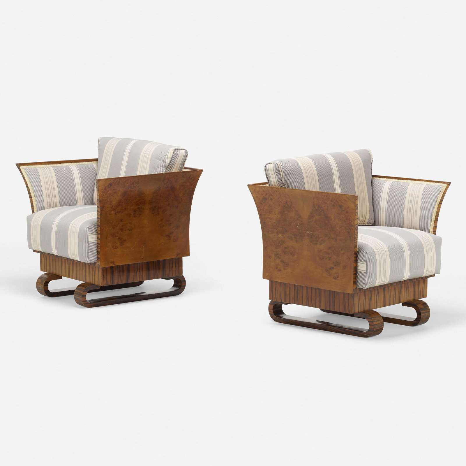 Art Deco, Lounge chairs, pair (1 of 4)