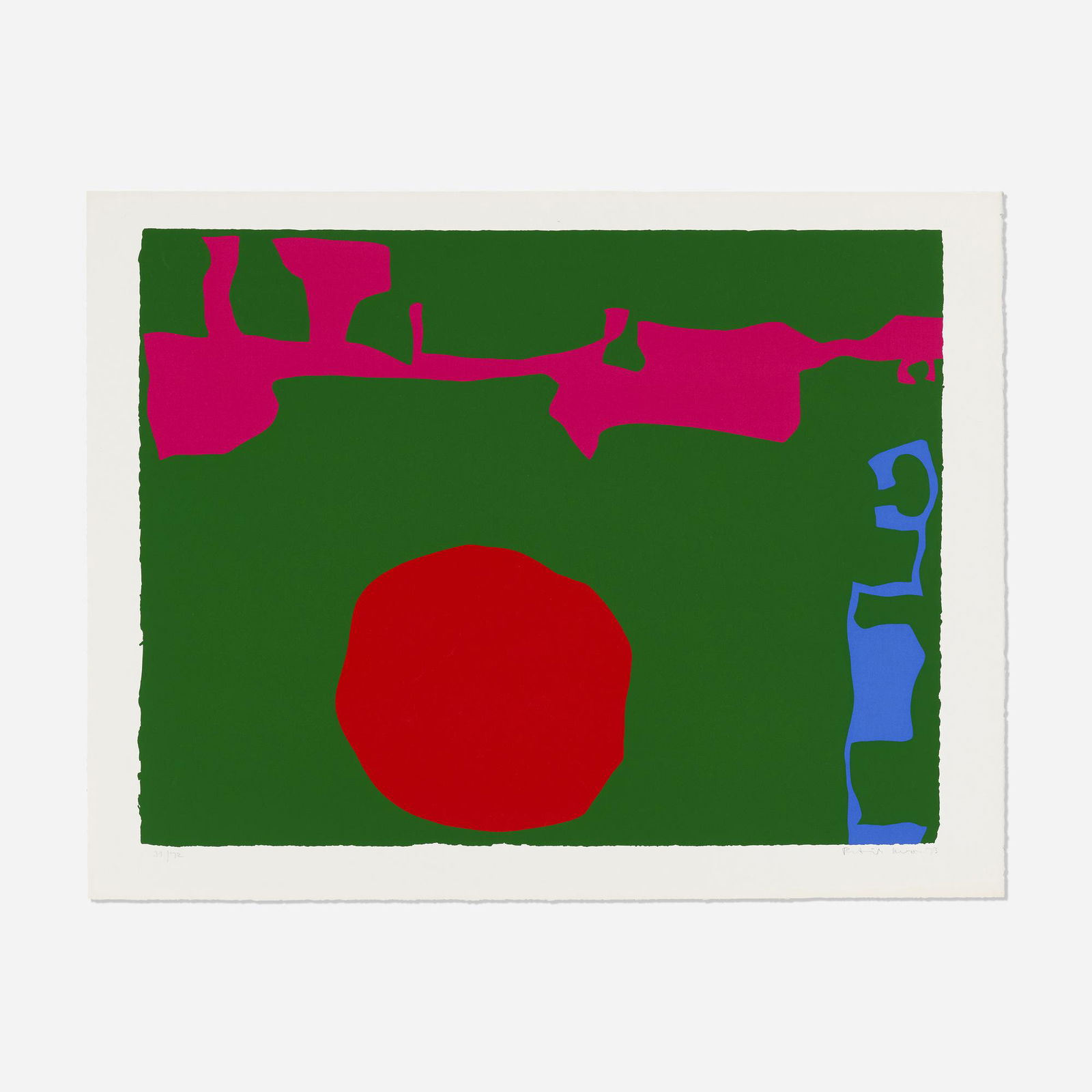 Patrick Heron, Plate 11: Patrick Heron Plate 11 (from the January 1973 series) 1973screenprint in colors image: 23.25 h × 31.25 w in (59 × 79 cm) sheet: 26.75 h × 35.875 w in (68 × 91 cm) Si