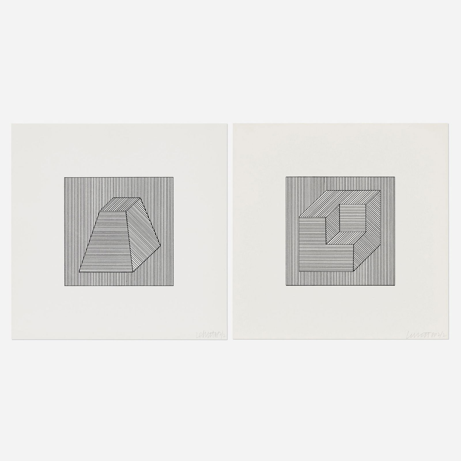 Sol LeWitt, Untitled (two works) (1 of 2)