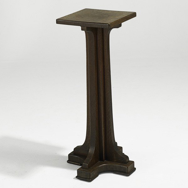 LIMBERT; Pedestal: LIMBERT; Pedestal with shoe feet; Branded mark; 36'' x 16 1/2'' sq.