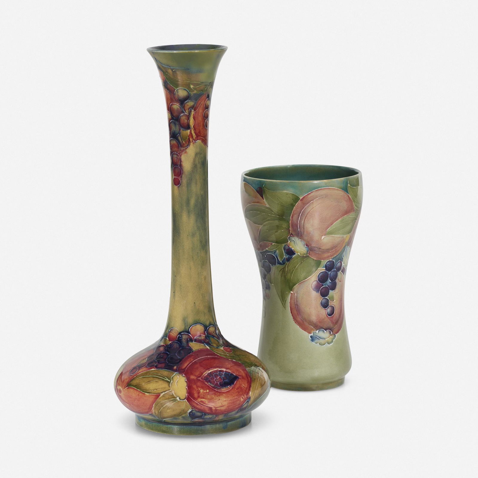 Moorcroft, Early Pomegranate chalice and vase (1 of 3)