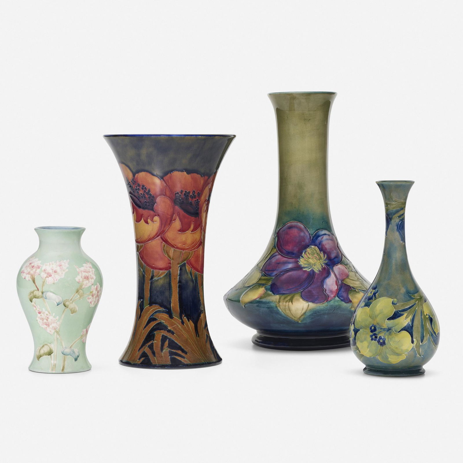 Moorcroft Pottery, Collection of four vases (1 of 5)