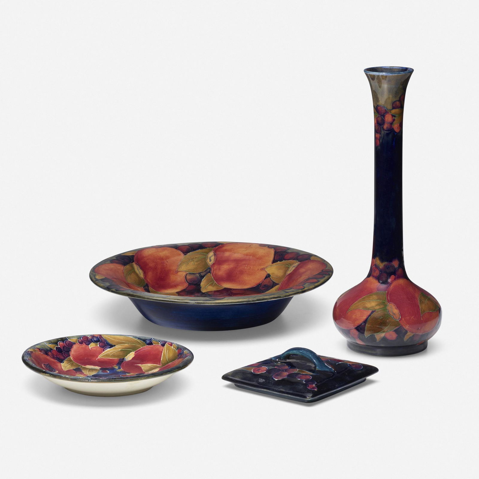 Moorcroft Pottery, three Pomegranate works (1 of 4)