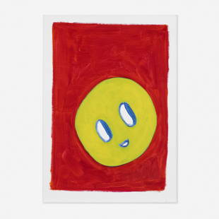 Andre Butzer, Untitled: Andre Butzer Untitled 2022acrylic on canvas 25 h Ă— 17.75 w in (63 Ă— 45 cm) Signed and dated to verso 'A. Butzer 22'. Provenance: Galerie Bernd Kugler, Innsb