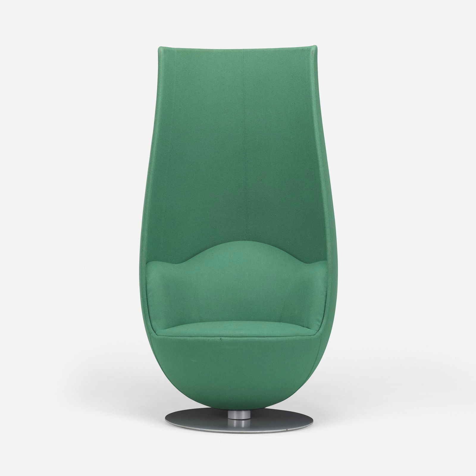 Marcel Wanders, Tulip lounge chair: Marcel Wanders Tulip lounge chair CappelliniThe Netherlands / Italy, 2010cotton upholstery, enameled steel 64 h × 34 w × 34 d in (163 × 86 × 86 cm) T