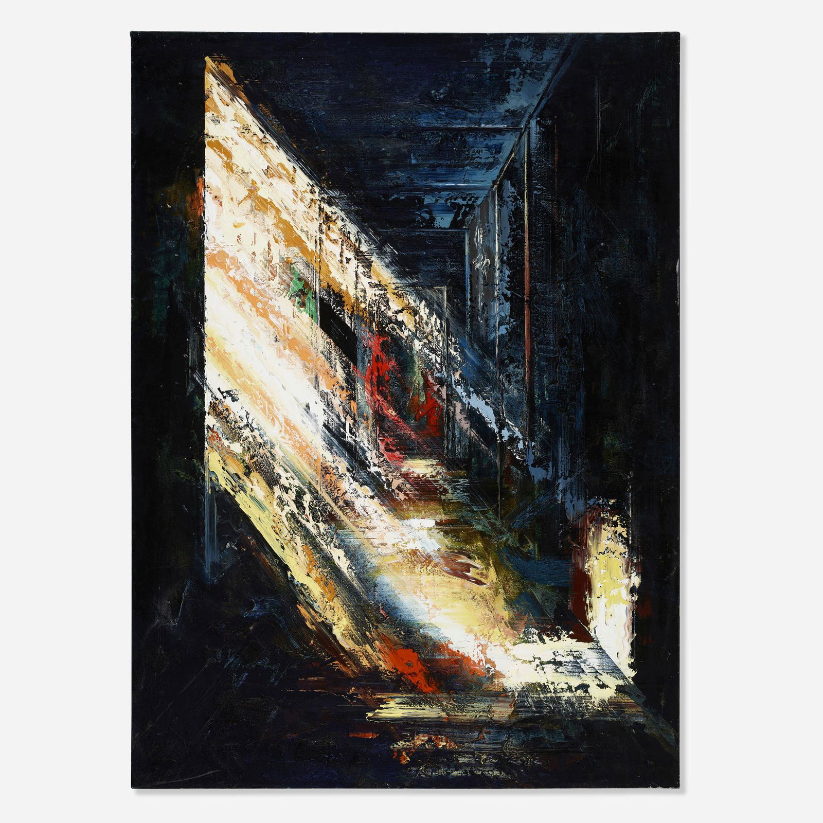 John Monks, Untitled: John Monks Untitled 2005-06oil on canvas 66 h × 47.75 w in (168 × 121 cm) Signed and dated to verso 'J. Monks 05-06'. This work will ship from Rago in Lambertvi