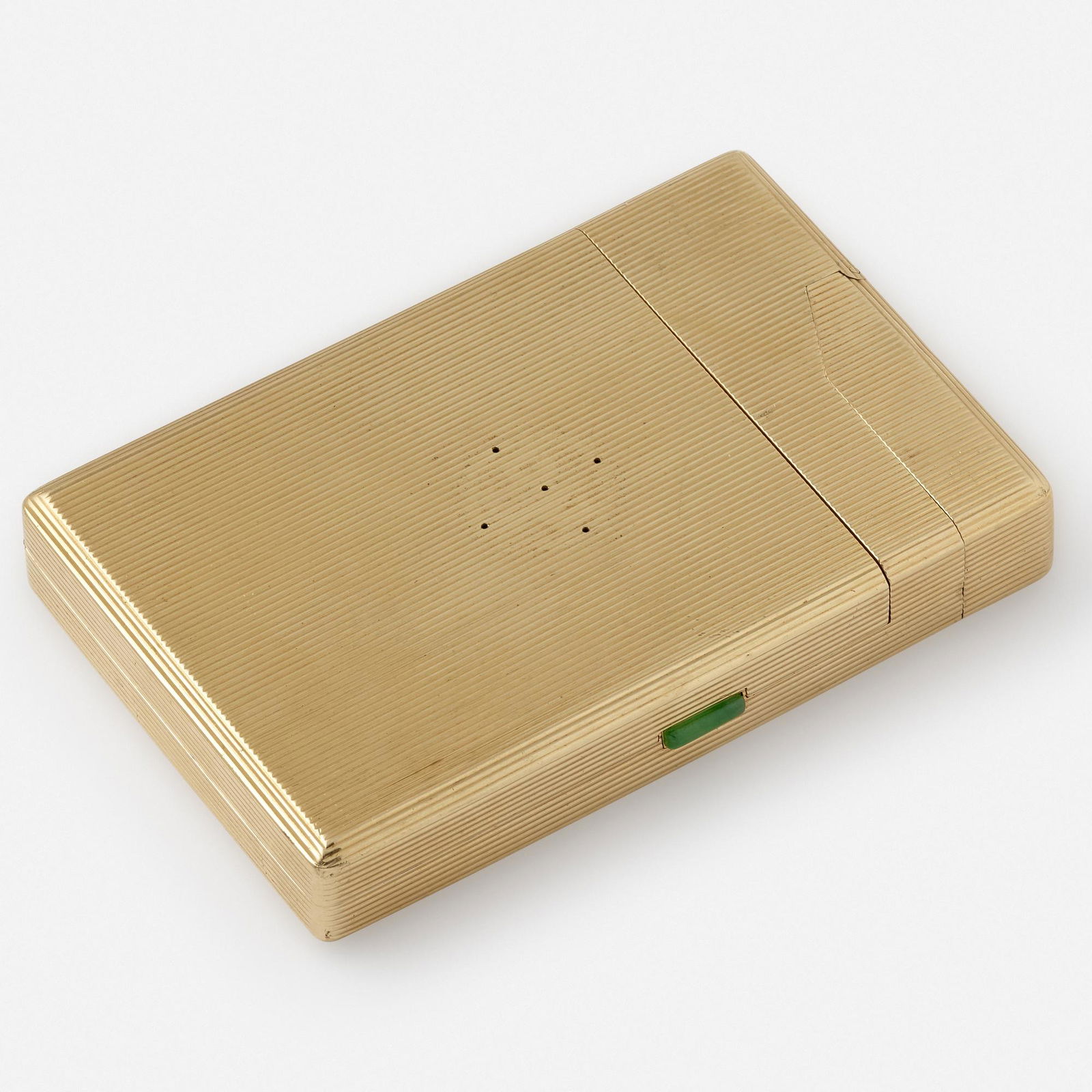 Cartier, Jadeite and gold cigarette case lighter (1 of 5)