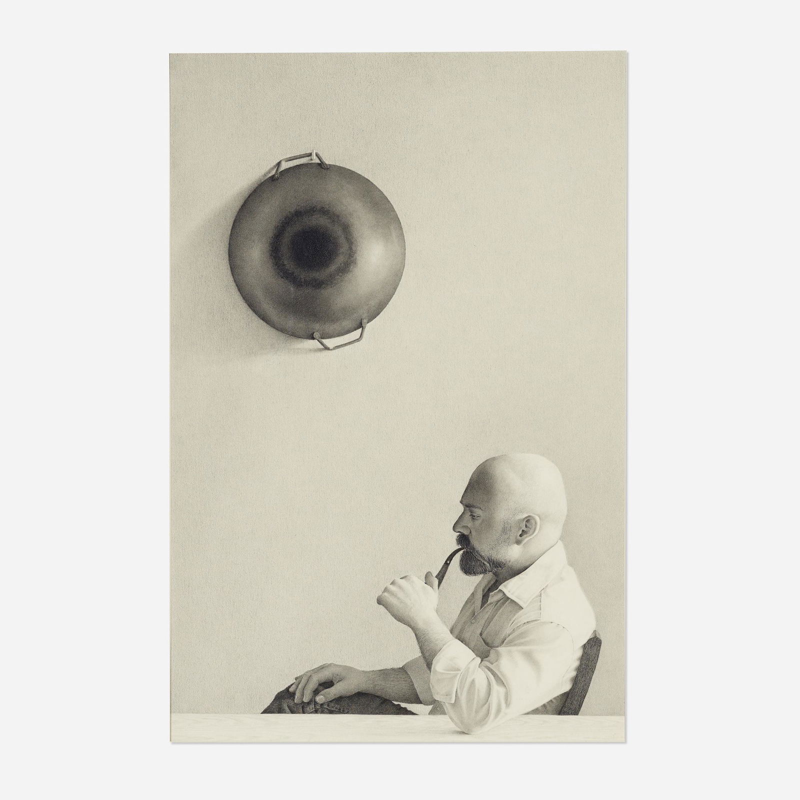 James Aponovich, Walkin' on the Wall with A.J.: James Aponovich Walkin' on the Wall with A.J. 1980graphite on paper board 22.125 h × 16.25 w in (56 × 41 cm) Signed, titled and dated to lower edge 'Walkin' on the Wall With A.J. J