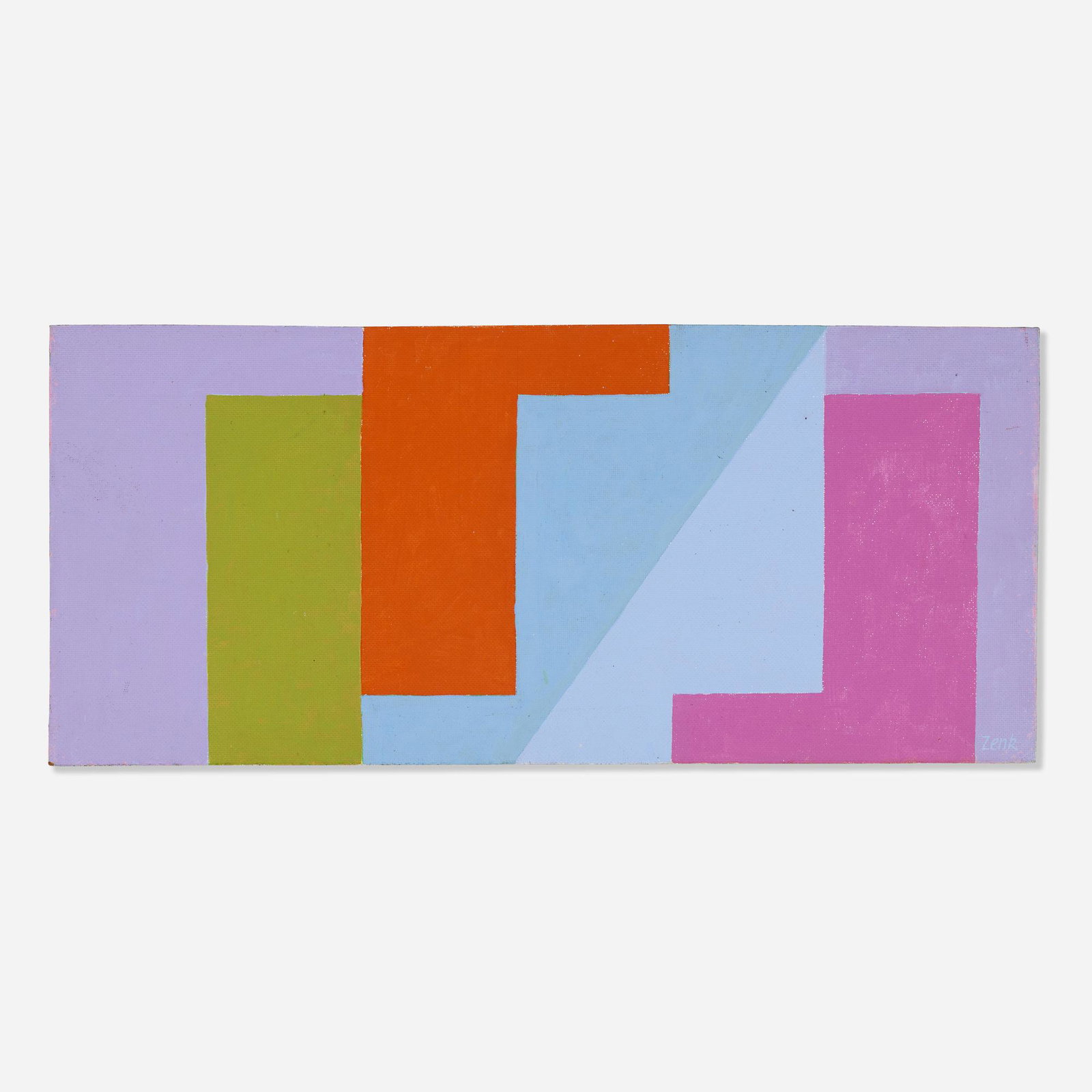 Josef Zenk, Composition in Purple and Blue (1 of 3)