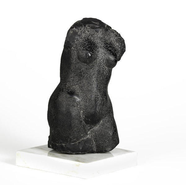 Dorothea Greenbaum (American, 1893-1986) Untitled: Dorothea Greenbaum (American, 1893-1986) Untitled; Hammered lead on marble base; 11 1/2'' high, 12 3/4'' (with base); Provenance: Private Collection, Pennsylvania