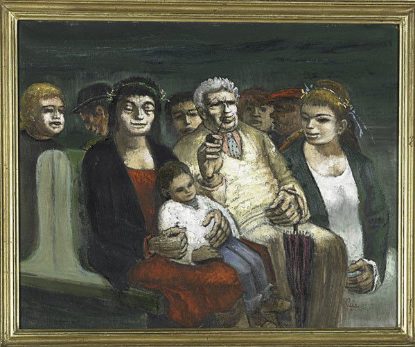 Albert Pels (American, 1910-1998) Untitled: Albert Pels (American, 1910-1998) Untitled; Oil on canvas (framed); Signed; 17'' x 21''; Provenance: The Eileen and Marvin Reingold Collection